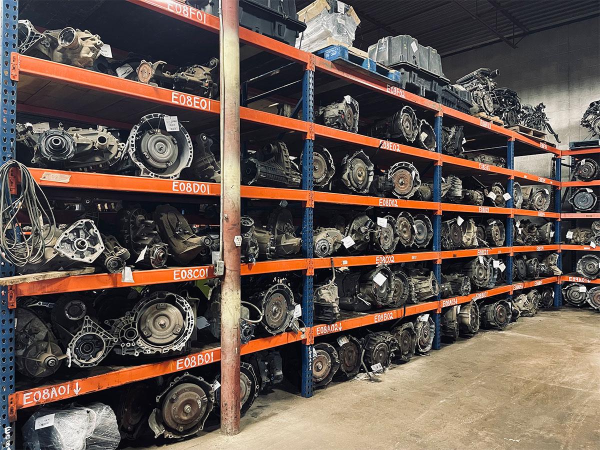 Spare parts and accessories on the counter